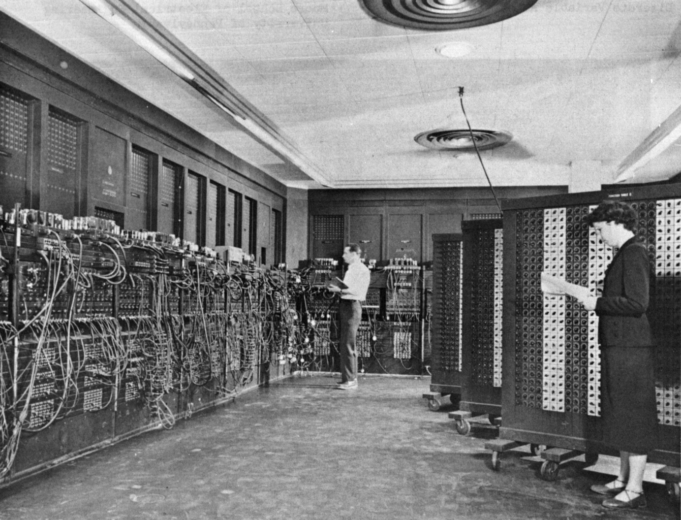 ENIAC - Electronic Numerical Integrator and Computer (photo taken between 1947 and 1955)